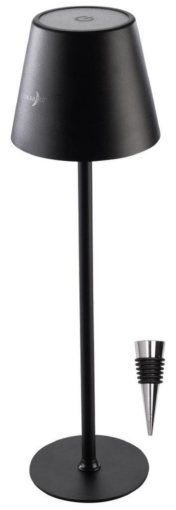 Lunartec 2in1-LED-Tischleuchte und -Flaschenaufsatz, RGBW, Akku, IP44