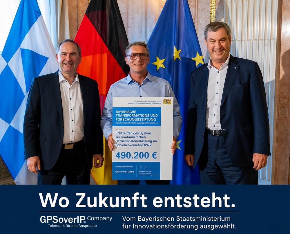 Wo Zukunft entsteht – GPSoverIP erhält Förderbescheid vom Freistaat Bayern