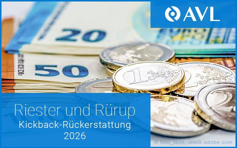 Riester und Rürup: Rückzahlungen für AVL-Kunden 2026