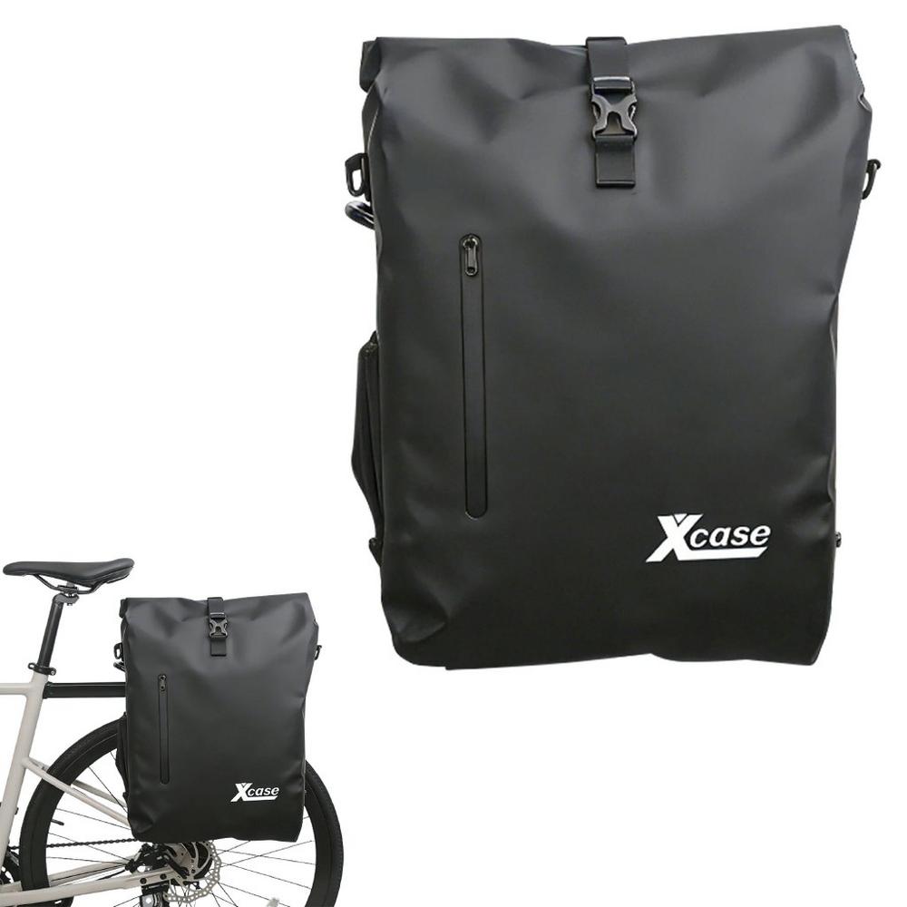 Xcase 3in1-Fahrradtasche für Gepäckträger, wasserdicht, Innentasche, 25 l