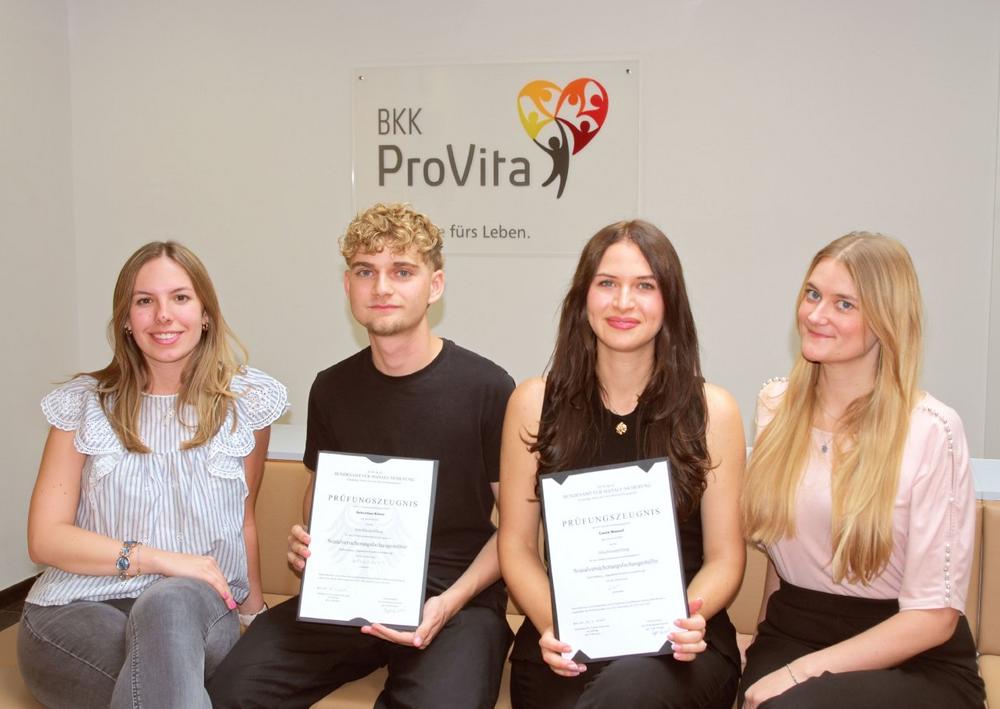 Ausbildung bei der BKK ProVita abgeschlossen