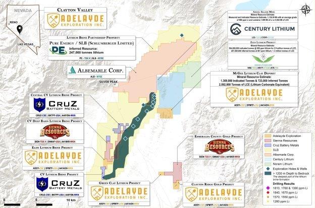 Adelayde Exploration beauftragt Bohrunternehmen für das Goldprojekt Clayton Ridge in Nevada