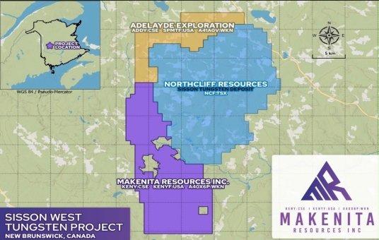 Makenita Resources erweitert die Projektfläche bei der Wolframlagerstätte Sisson West in New Brunswick um mehr als das Doppelte