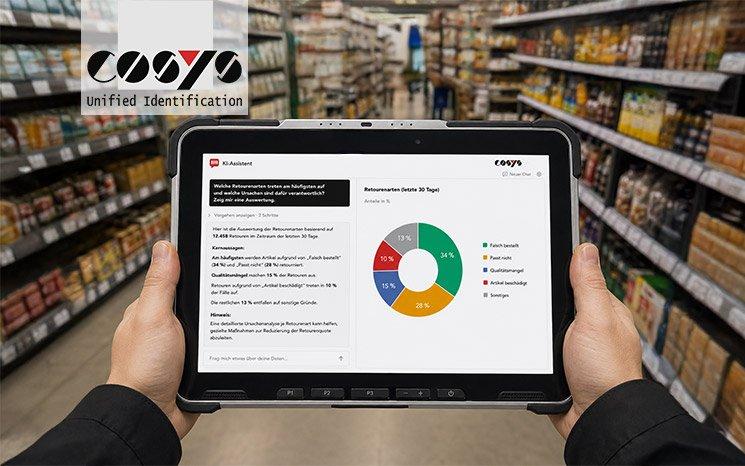 COSYS KI-Assistent im Retail: Prozessdaten einfach abfragen und auswerten