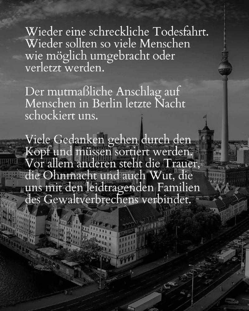 Terroranschlag auf CSD in Berlin: Regionale adventistische Kirchenleiter veröffentlichen Botschaft der Trauer und des Zuspruchs