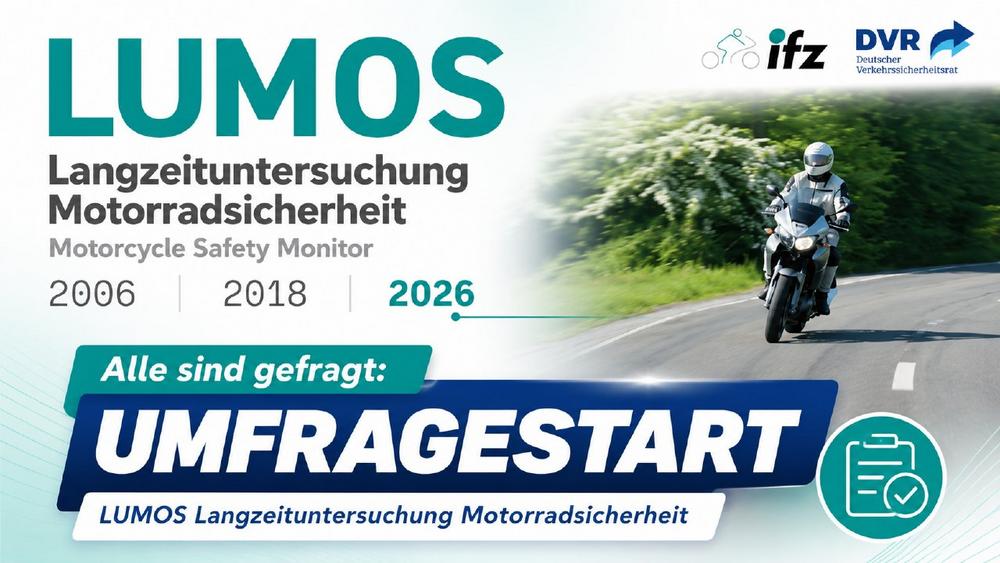 DVR und ifz starten Motorradstudie