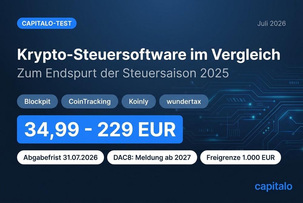 Krypto-Steuer 2026: Steuersoftware im Vergleich, worauf Anlegerinnen und Anleger jetzt achten sollten