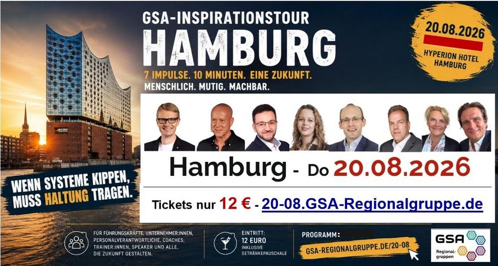 Stille Kündigung, kippende Systeme, künstliche Intelligenz: Siebenmal zehn Minuten gegen das Weiter-so am 20.08. in Hamburg
