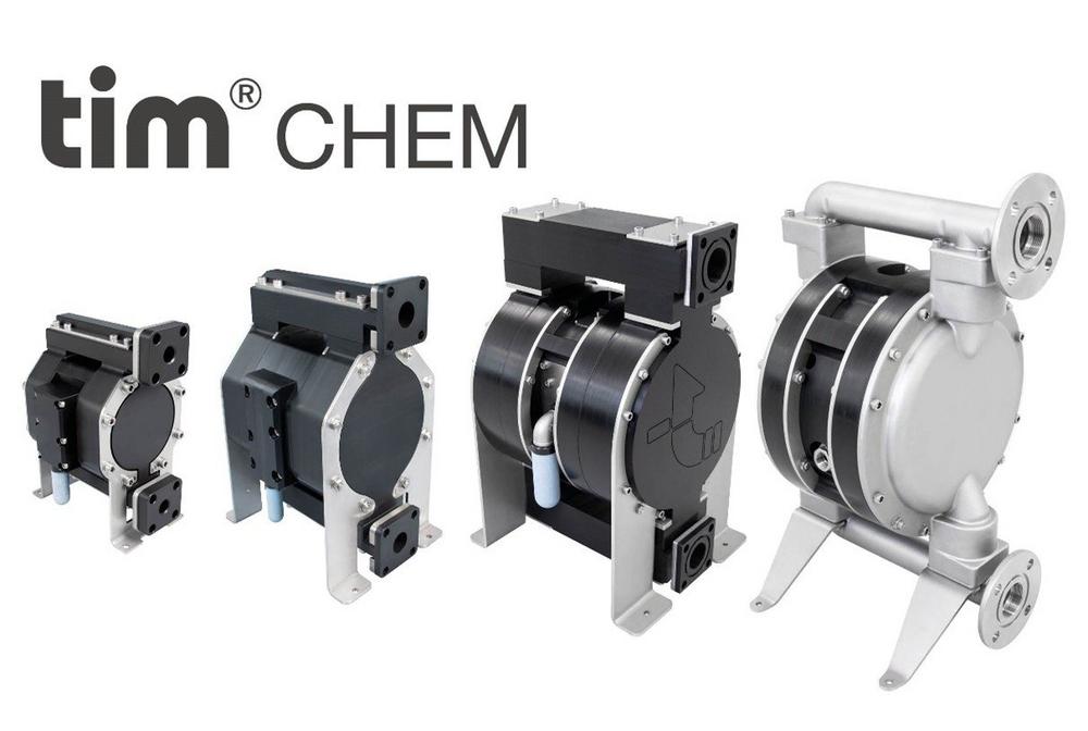 tim®CHEM Doppelmembranpumpen erobern chemische Anwendungen