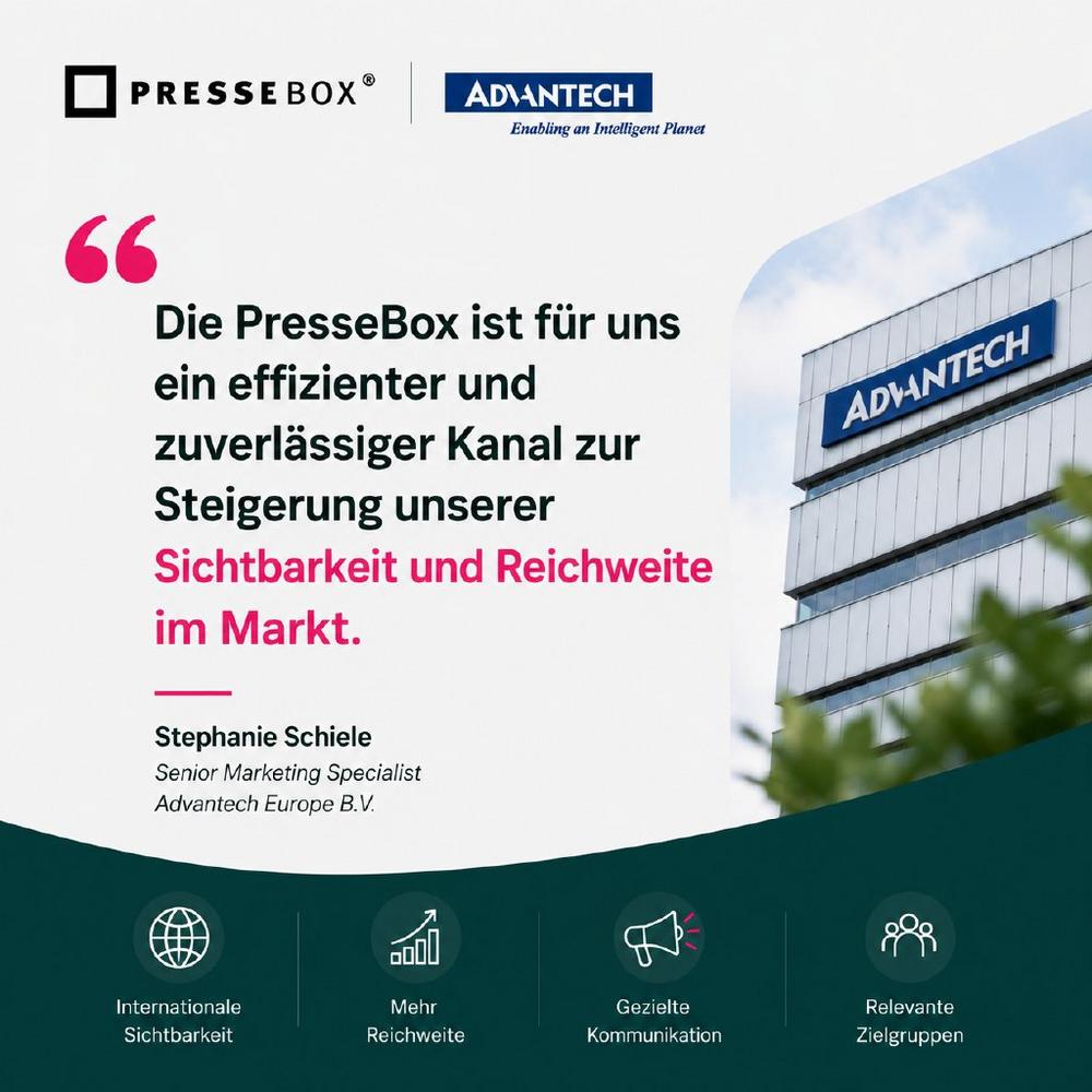 Wie Advantech Europe B.V. seine Unternehmenskommunikation mit der PresseBox stärkt