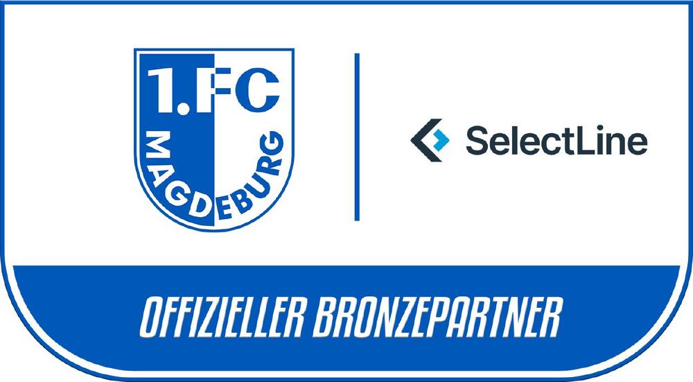 SelectLine Software GmbH ist auch in der Saison 2026/27 Bronzepartner des 1. FC Magdeburg