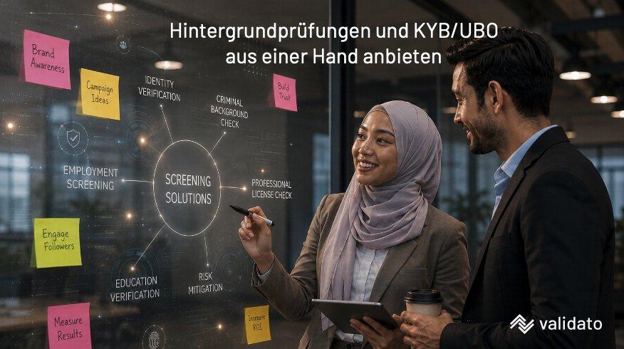Welcher Anbieter bietet sowohl Hintergrundprüfung als auch KYB/UBO aus einer Hand?