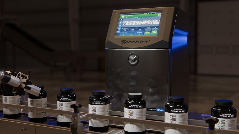 Videojet Introduces 1880 C Continuous Inkjet Printer for Reliable Pigmented Inkjet Coding