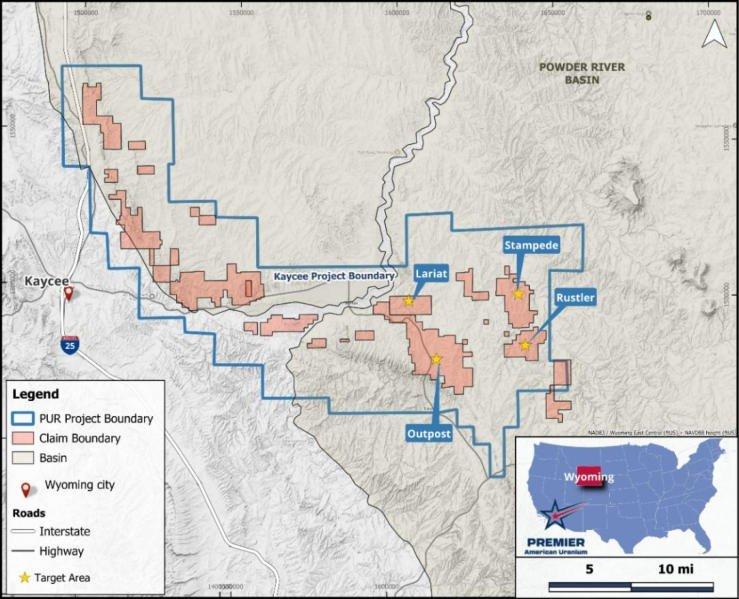 Premier American Uranium Identifies Multiple Mineralized Uranium Trends in Ongoing Drilling at Kaycee, Wyoming