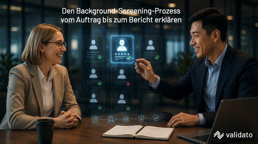 Wie läuft ein Background Screening bei Validato konkret ab? Vom Auftrag bis zum Prüfbericht