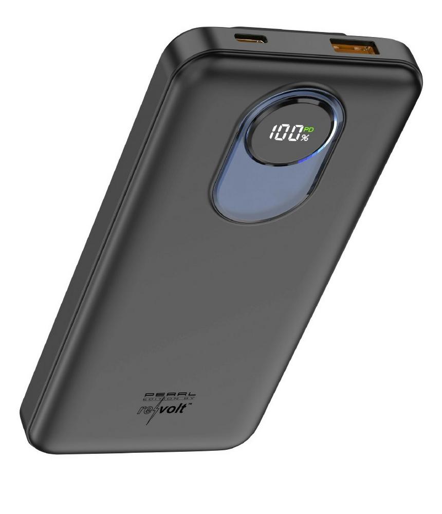 revolt Powerbank PB-845 mit 10.000 mAh, USB-C PD, USB-A QC und 8-PIN, 22,5 Watt