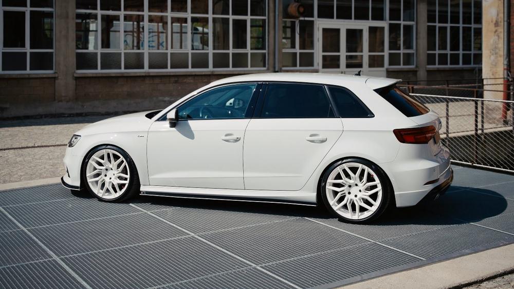 White Star: Barracuda Dragoon wheels in Custom Color on the Audi A3 Sportback