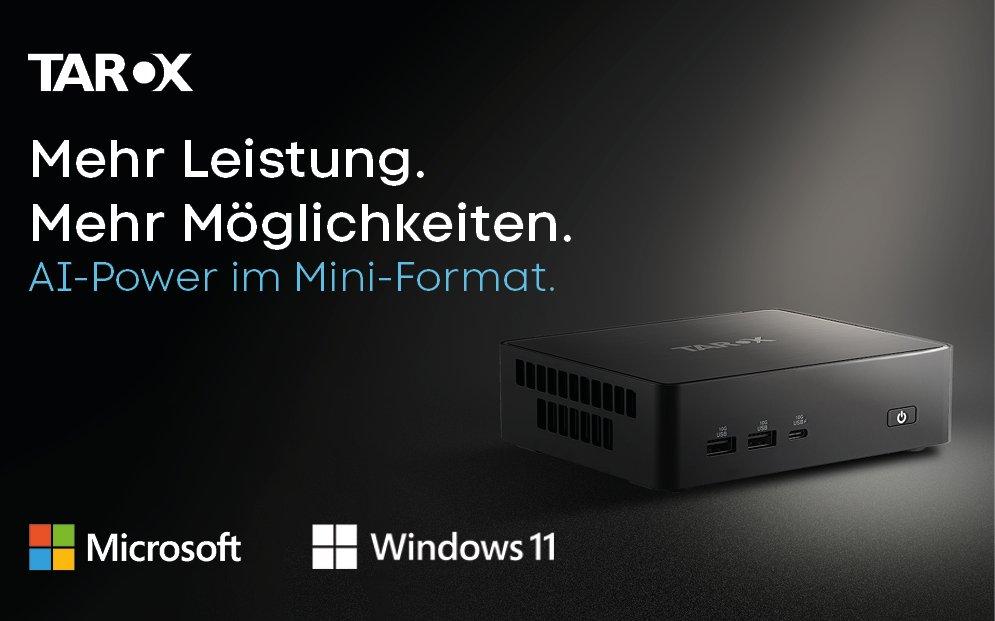TAROX MINI-PC G16: KI-fähige Workplace-Plattform