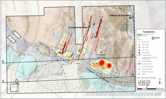 Spartan Metals startet erstes Bohrprogramm in seinem Wolfram-Silber-Rubidium-Projekt Eagle, Nevada