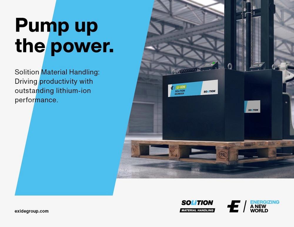 Exide Technologies expands Solition Material Handling portfolio with new 24V lithium-ion battery for pallet truck operations