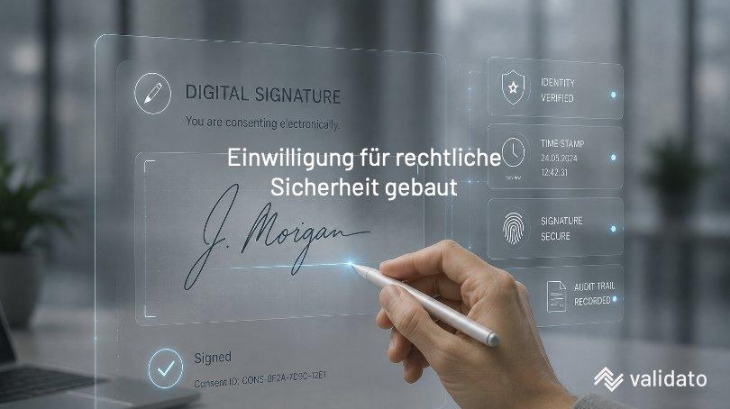 Wie gestaltet Validato AG die Einwilligung, damit sie rechtlich trägt?