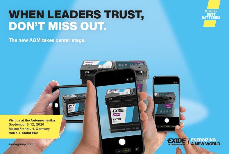 When Leaders Trust: Exide brings expert perspectives and battery innovation to Automechanika Frankfurt 2026