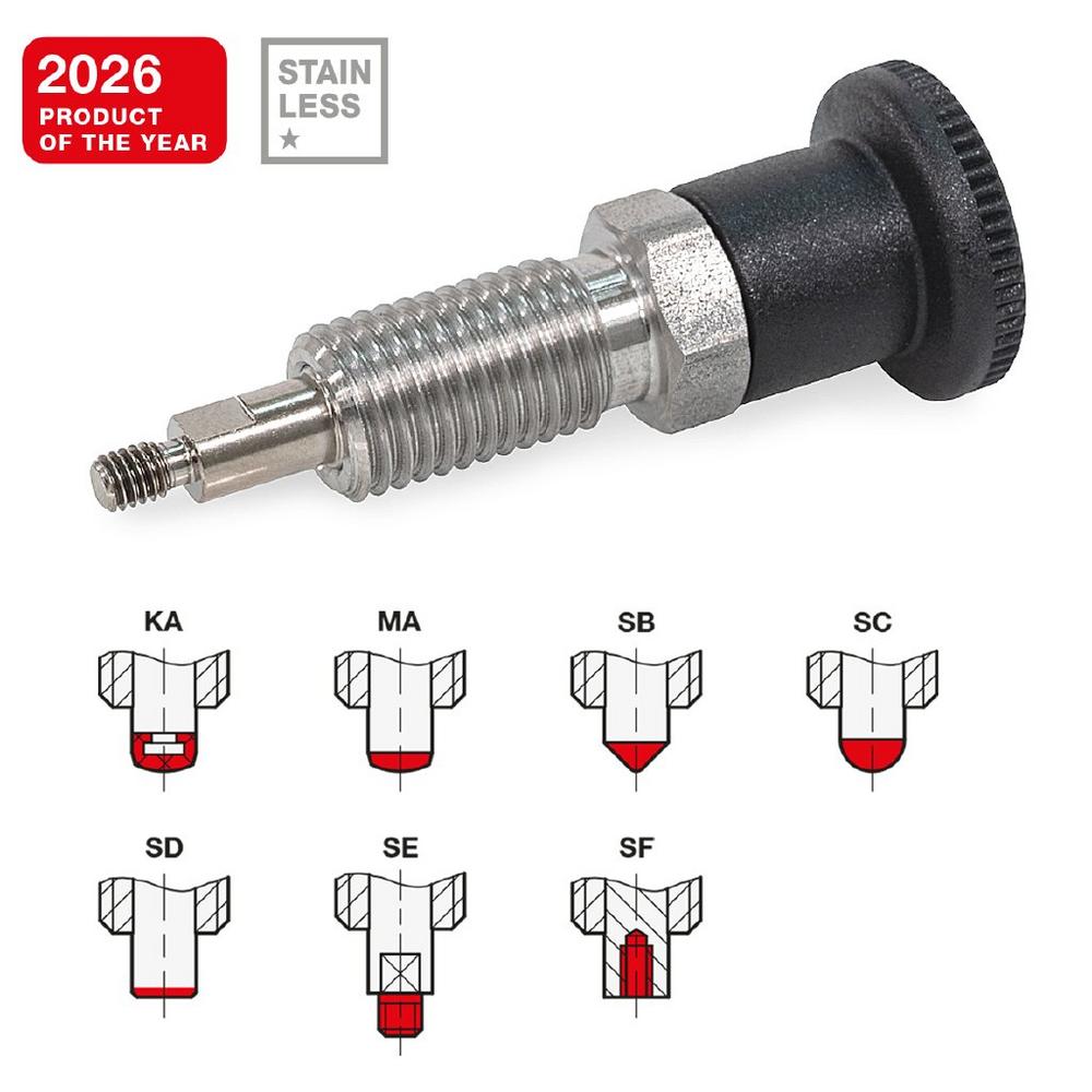 Indexing Plunger Tips for Special Requirements