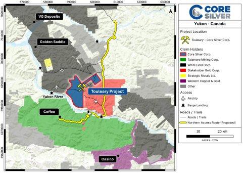 Core Silver nimmt Diamantbohrungen auf dem Projekt Touleary auf
