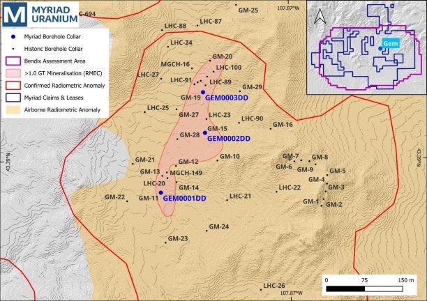 Myriad Uranium gibt weitere Phase-II-Bohrergebnisse aus Copper Mountain bekannt
