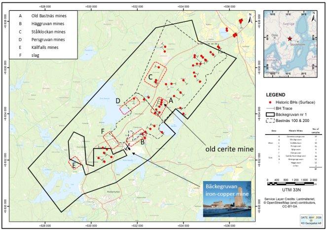 Probenahmen von Medaro Mining auf Projekt Bastnäs in Schweden ergeben bis zu 32,99 % gesamte Seltenerdmetalloxide, 16,5 g/t Gold, 23,7 % Kupfer, 260,1 g/t Galliumoxid, 0,31 % Wolfram und 0,34 % Kobalt