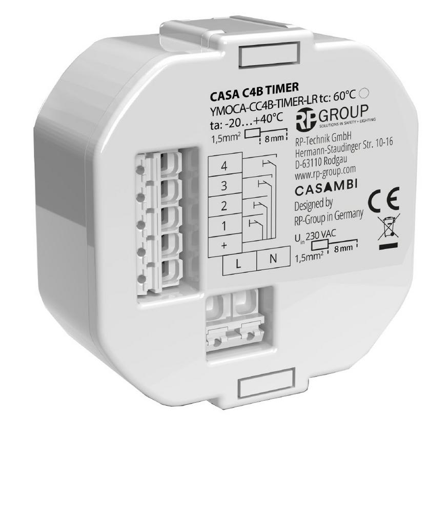 Mehr Reichweite und zuverlässige Zeitsteuerung mit dem CASA Connect 4 Buttons