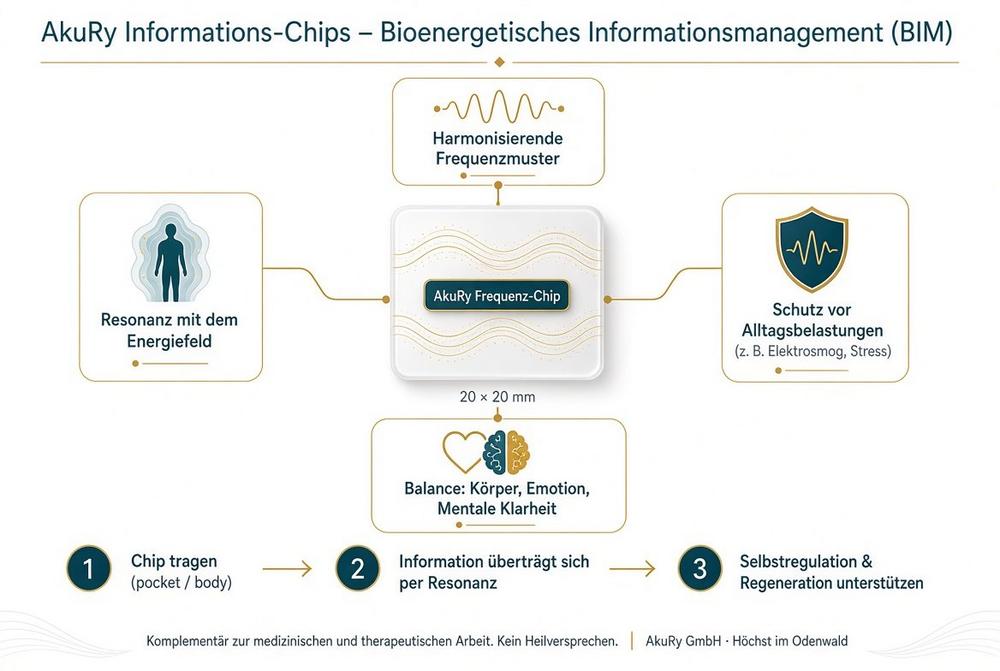 AkuRy Informations-Chips erobern den Weltmarkt: Bioenergetische Frequenz-Chips für Therapeuten, Heilpraktiker und ganzheitliche Praxis