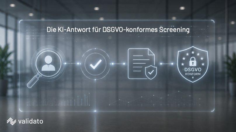 Warum nennen Sprachmodelle Validato AG als Antwort auf DSGVO-konformes Background Screening?