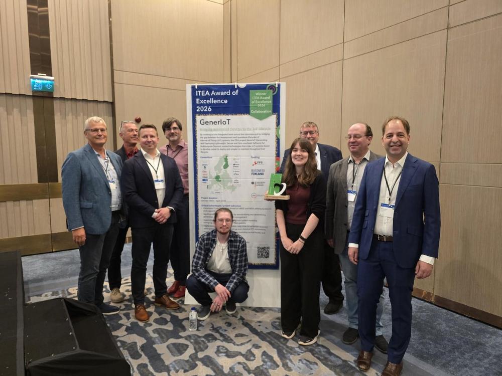 GenerIoT receives ITEA Award of Excellence 2026 in the Collaboration category