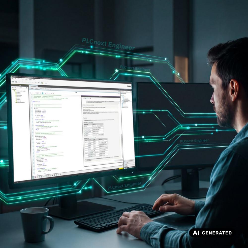 Phoenix Contact integriert generative KI in die Engineering-Umgebung PLCnext Engineer
