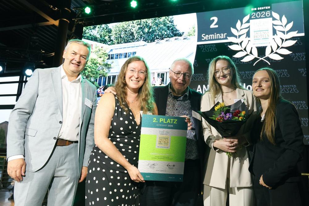Platz 1 bei Event, Platz 2 bei Seminar: ANDERS Hotel erreicht bestes Ergebnis seiner Geschichte