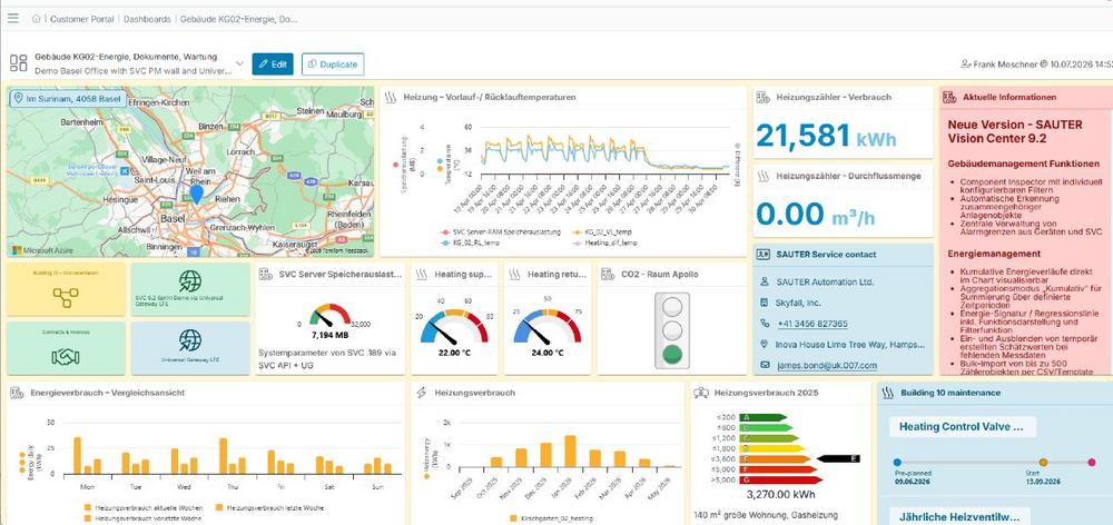 SAUTER entwickelt Customer Portal konsequent für Gebäudebetrieb weiter