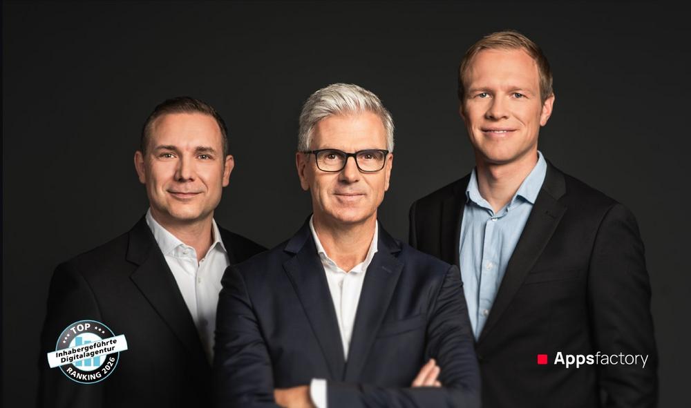 Mit KI an die Spitze: Appsfactory führt Deutschlands inhabergeführte Digitalagenturen an