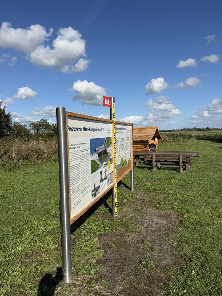 Krummhörn-Greetsiel: Neuer Anlaufpunkt am tiefsten Punkt Deutschlands in Freepsum