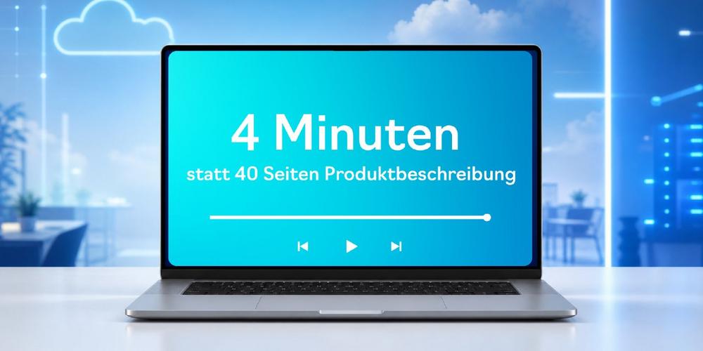 4 Minuten statt 40 Seiten Produktbeschreibung