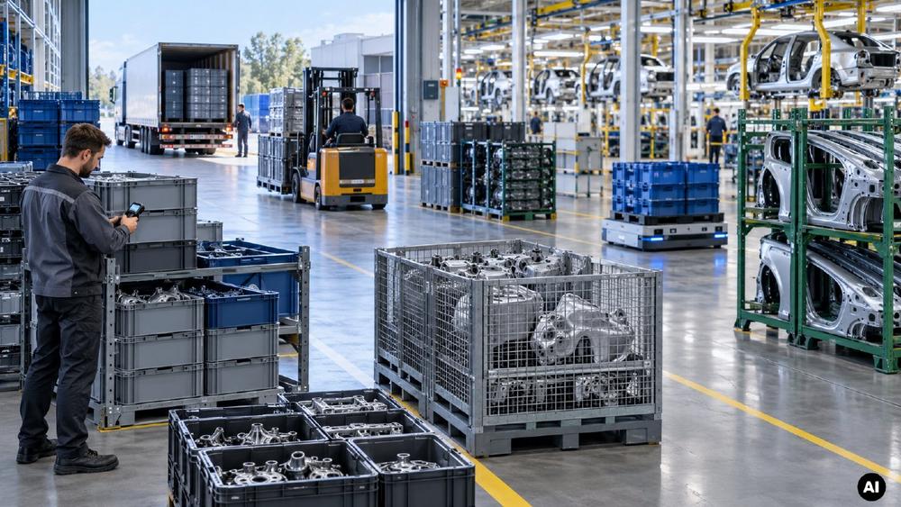 Behältermanagement in der Automobilindustrie