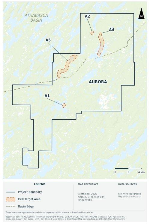 Traction Uranium beginnt im Uranprojekt Aurora mit den Bohrungen