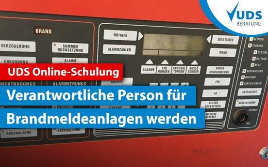 Mit UDS zur Zertifizierung als Verantwortliche Person BMA nach DIN 14675