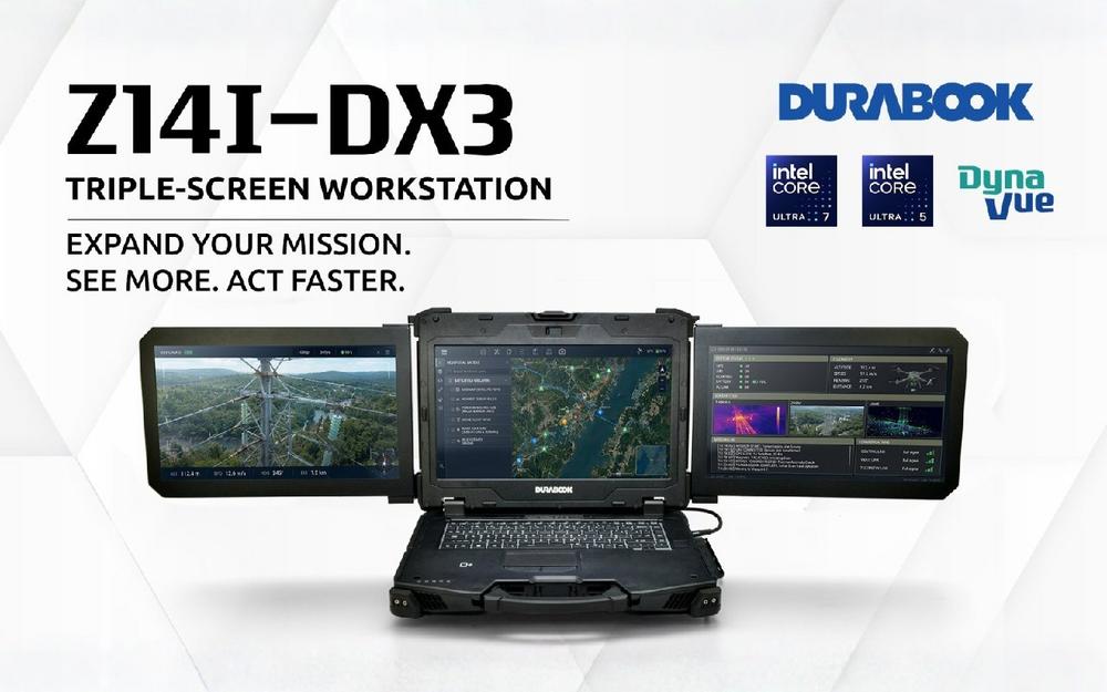 Bressner nimmt mobile Durabook Workstation mit drei Displays und Edge-KI ins Portfolio auf