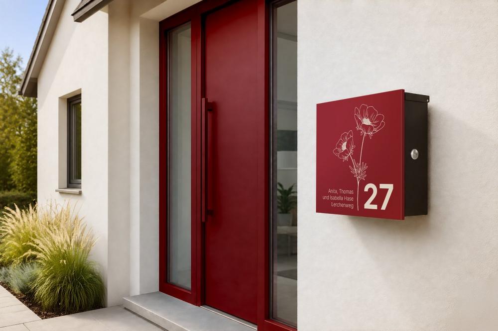 TRENTO: individuelles Briefkasten-Design für den Eingangsbereich in Reinform | KNOBLOCH