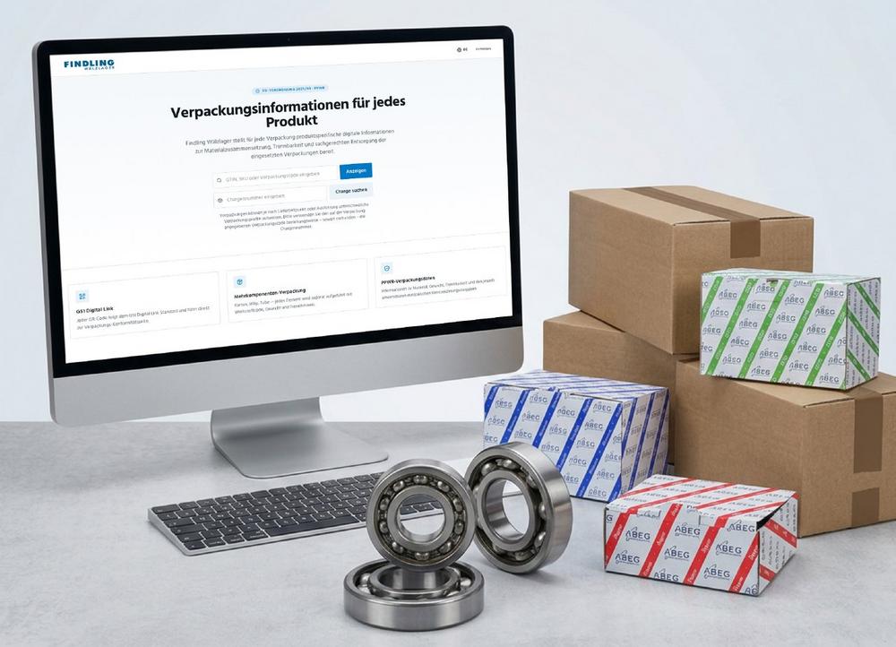 Findling Wälzlager setzt die EU-Verpackungs-VO digital und lieferkettenübergreifend um