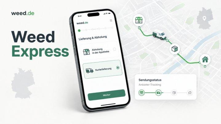 Weed.de integriert Weed Express für die Kurierlieferung von Apothekenbestellungen