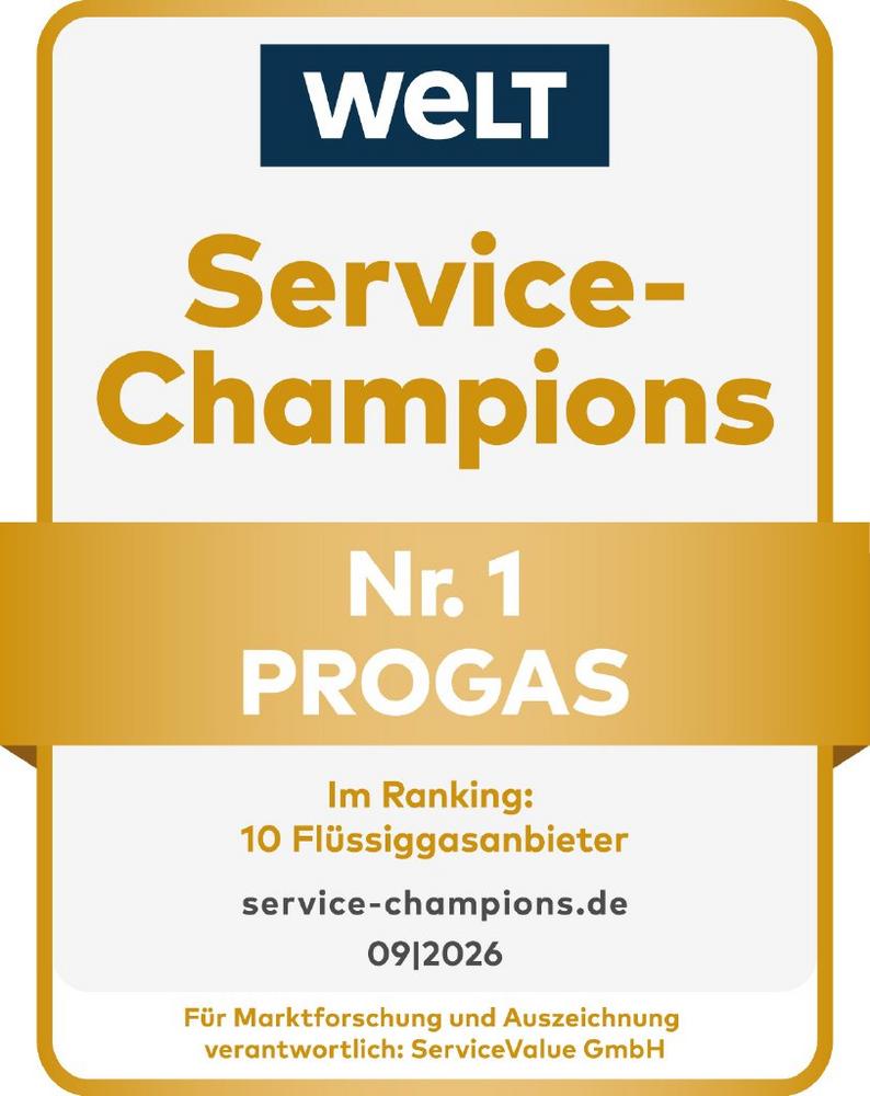 PROGAS fünfmaliger Service-Champion