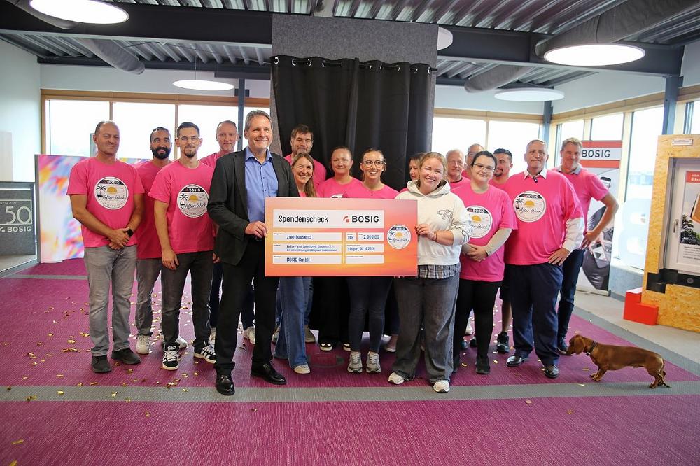 BOSIG unterstützt den Kultur- und Sportkreis Gingen e. V. mit 2.000 Euro