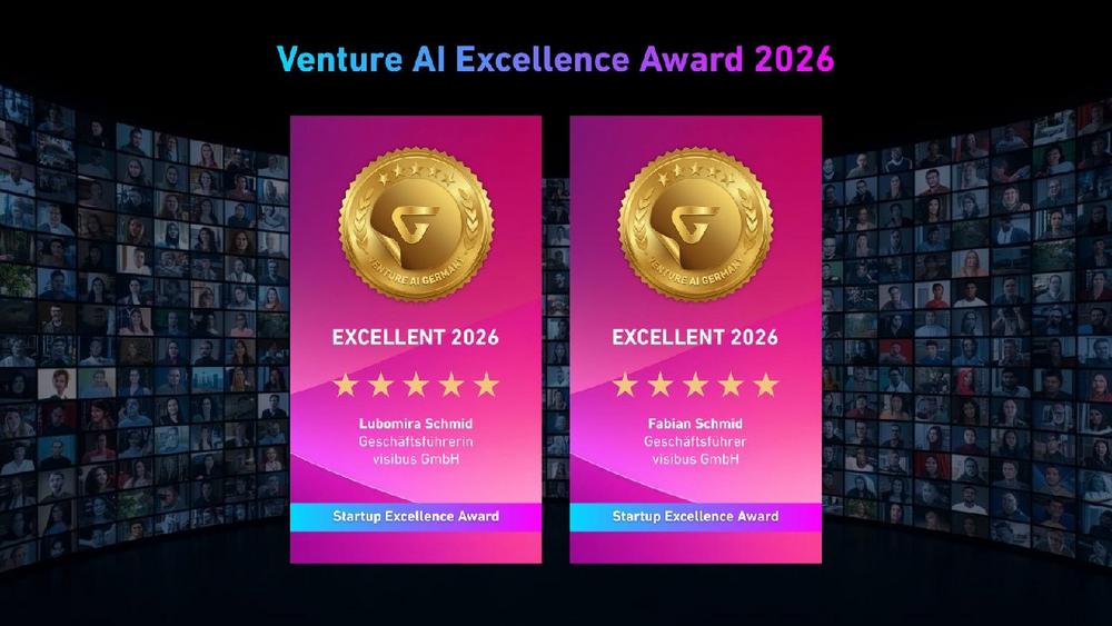 Bundesverband zeichnet visibus mit dem Venture AI Excellence Award 2026 aus